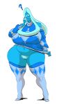  blue_diamond blue_diamond_(steven_universe) blue_eyes blue_hair blue_skin gigantic_ass gigantic_breasts hourglass_figure slb steven_universe 