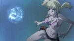  2_girls 2girls animated ass bare_shoulders barefoot beaten big_breasts bikini black_hair blonde_hair bouncing_breasts breasts cleavage defeat earrings fairy_tail female female_focus female_only huge_breasts injury jewelry large_filesize long_hair looking_back lucy_heartfilia magic minerva_orland minerva_orlando multiple_girls navel pain ryona screaming screencap shiny sideboob swimsuit talking tattoo third-party_edit twin_tails underboob underwater violence water 