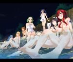 6+girls 8girls arana_webb big_breasts black_hair blonde_hair blue_hair blush breasts brown_hair carla_(fairy_tail) cat_ears erza_scarlet fairy_tail gaston18 green_hair juvia_lockser kagura_mikazuchi looking_at_viewer lucy_heartfilia millianna multiple_girls nipples nude onsen open_mouth parted_lips partially_submerged partially_underwater_shot red_hair sitting small_breasts smile tattoo underwater water wendy_marvell