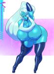  blue_diamond blue_diamond_(steven_universe) blue_eyes blue_hair blue_skin gigantic_ass gigantic_breasts hourglass_figure slb steven_universe 