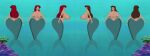  areolae ass big_ass big_breasts breasts commission dat_ass disney dk female mermaid nipples princess_ariel riffsandskulls the_little_mermaid topless ursula vanessa_(the_little_mermaid) wedding_ring yuri 