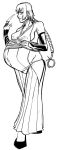  angry annoyed black_and_white bleach captain hair_ornament hand_on_belly knife looking_back monochrome numerico photoshop pregnant pregnant_belly pregnant_female sash small_breasts soifon twin_tails weapon 