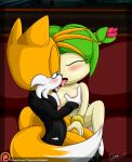 1boy 1girl 1girl 2017 balls bigdon1992 cosmo_the_seedrian erection furry humanoid male mammal married_couple miles_"tails"_prower night nipples nyurora nyuroraxbigdon open_mouth patreon pussy seedrian sega sonic_the_hedgehog_(series) sonic_x straight wedding young