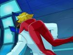  ass big_ass catsuit clover_(totally_spies) gif kicking piggyback round_ass totally_spies 