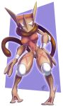 1girl breasts female_anthro female_only gen_6_pokemon greninja kicktyan kikunyi long_tongue nipples pokemon pokemon_(species) pussy sexy_body simple_background tongue_out