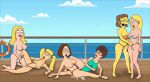  american_dad bikini blonde blonde_hair brunette cameltoe cindi_(family_guy) connie_d&#039;amico cum cumming elizabeth_hoover family_guy foot_worship footjob francine_smith king_of_the_hill meg_griffin orgasm orgasm_face peggy_hill pussy pussy_juice scissoring sexfightfun ship sling_bikini sling_swimsuit smile smiley_face squirt squirting swimsuit the_simpsons tribadism tribbing tugging_clothing wedgie 