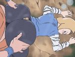 android_18 d-art dragon_ball dragon_ball_super dragon_ball_z gif goku hotdogging penis rubbing_penis son_goku