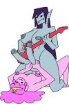  2futas adventure_time big_breasts big_breasts big_penis futa futanari futanari_on_futanari futanari_on_futanari futanari_with_futanari guitar large_penis marceline marceline_abadeer multi_penis multiple_futanari multiple_penises nipple_piercing pierced_penis piercing princess_bubblegum thick_thighs thighs 