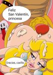 1girl ass blonde_hair bowser comic cum cum_on_ass penis princess_peach sex super_mario_bros.