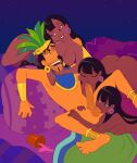 1boy 3_girls collaborative_fellatio dreamworks fellatio foursome hetero interracial male_orgasm moaning nude_male penis straight the_road_to_el_dorado tulio_(the_road_to_el_dorado)