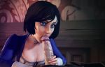 animated bioshock bioshock_infinite elizabeth_(bioshock_infinite) fellatio fugtrup source_filmmaker veiny_penis