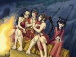 1boy 3_girls azula foursome harem mai_(avatar) reverse_gangbang ticobrother ty_lee zuko