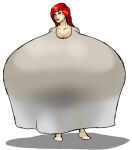  gigantic_breasts green_eyes maggie original_character red_hair 