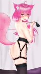 1girl ass big_ass female_only huge_ass indie_virtual_youtuber latam_virtual_youtuber pink_eyes pink_hair pink_tail stockings suwie tail thick_thighs virtual_youtuber whip wide_hips