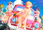  1girl 4girls bangs blue_hairband blue_ribbon braid breasts brown_eyes brown_hair car car_wash casualsexy classysexy clavicle cleaning completely_nude cutesexy ground_vehicle hairband high_resolution holding holding_sponge hose kanojo_okarishimasu large_filesize mizuhara_chizuru motor_vehicle multiple_girls nanami_mami navel nipples nude pussy red_hair ribbon sakurasawa_sumi sarashina_ruka side_braid soap soap_bubbles sponge sydusarts tied_hair vehicle very_high_resolution washing 