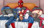 ass_grab crossover double_fellatio fellatio ffm_threesome fire_emblem licking_penis lucina_(fire_emblem) oral penis_lick ruby_rose rwby spider-man spider-man_(series) teamwork testicle_grab threesome