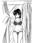  alluring bra hot insanely_hot monochrome panties setsuna_(yashahime) sexy shower_curtain silf thistle_(artist) voluptuous yashahime:_princess_half-demon 