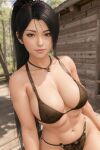 1girl alluring athletic_female big_breasts bikini black_hair cleavage dead_or_alive dead_or_alive_6 dead_or_alive_xtreme dead_or_alive_xtreme_2 dead_or_alive_xtreme_3 dead_or_alive_xtreme_3_fortune dead_or_alive_xtreme_beach_volleyball dead_or_alive_xtreme_venus_vacation female_abs fit_female kunoichi legs lv1aialchemist momiji