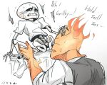 2boys 2d animated_skeleton arinsfw big_dom big_dom_small_sub bigger_dom bigger_dom_smaller_sub bottom_sans crying crying_with_eyes_open digital_media_(artwork) drooling elemental_creature elemental_humanoid english_text fire_elemental grillby grillsans humanoid licking male male_only monster monster_boy orange_body sans sans_(undertale) seme_grillby skeleton small_dom small_dom_big_sub smaller_sub smaller_sub_bigger_dom text top_grillby uke_sans undead undertale undertale_(series) yaoi