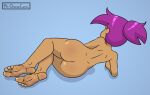 1girl ass back_to_viewer barefoot cartoon_network enid enid_mettle feet female_only foot_fetish full_body mr._chase_comix ok_k.o.!_let's_be_heroes rear_view soles solo_female thighs violet_hair