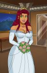 1girl bride dc_comics edit imminent_sex koriand'r lovekraut something_unlimited starfire sunsetriders7 tagme teen_titans