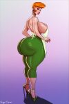 1girl apron ass big_ass big_breasts big_lips bimbo bimbo_lips bottomwear breasts bubble_ass bubble_butt cartoon_network dat_ass dexter's_laboratory dexter's_mom ear_piercing earrings eyeshadow female female_only full_body green_pants hair high_heels huge_ass huge_breasts large_ass lasgaclaven legs lips lipstick mature mature_female mature_woman milf nail_polish nails orange_hair pants platform_heels red_lips red_lipstick solo solo_female stiletto_heels thick_lips very_high_heels white_apron