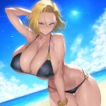  1girl android_18 dragon_ball female plusmolfa 