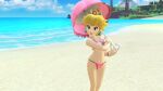  beach belly_button bikini hanxulz princess_peach 