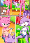 amy_rose blaze_the_cat burning_love lesbian_sex mobius_unleashed palcomix sega yuri yuri_haven