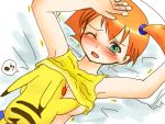  breast_grab breasts kasumi_(pokemon) misty pikachu pokemon small_breasts 