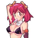  1girl bikini bikini_top erect_nipples hinata_natsumi keroro_gunso keroro_gunsou kobayashi_masakazu natsumi_hinata pink_hair popsicle sgt._frog solo swimsuit 