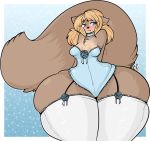 1girl anthro ass big_ass blush breasts cat collar domestic_cat felid feline felis female_only huge_ass huge_hips hyper hyper_butt hyper_hips mammal original small_breasts solo_female tehbuttercookie thick_thighs wide_hips