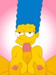 breasts erect_penis gif huge_penis marge_simpson nipples paizuri the_simpsons