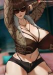  1girl anna_williams batako big_breasts gigantic_ass gigantic_breasts hourglass_figure namco tekken tekken_1 tekken_2 tekken_3 