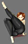 1girl disney helen_parr milf the_incredibles thehumancopier yoga_pants