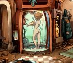 ass cleavage cover_up deponia gif nude shower soap_suds sponge toni wet