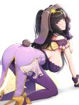  1girl 1girl alluring alternate_costume ass big_ass big_breasts black_hair bunny_ears bunny_girl bunnysuit fire_emblem fire_emblem_awakening fire_emblem_heroes gonzarez long_hair milf nintendo official_alternate_costume tharja tharja_(fire_emblem) tharja_(spring)_(fire_emblem) 