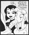 1boy 2girls beast_boy big_penis clothed dc dc_comics fellatio garfield_logan hagfish handjob koriand'r lipstick lipstick_mark lipstick_on_penis monochrome oral rachel_roth raven_(dc) running_mascara saliva starfire teen_titans wide_eyed