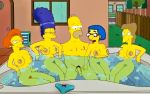 edna_krabappel homer_simpson homerjysimpson marge_simpson tagme the_simpsons yellow_skin