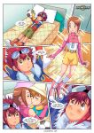  1girl 2boys bbmbbf comic daisuke_motomiya davis_motomiya digihentai digimon hikari_yagami motomiya_daisuke palcomix the_love_of_a_hopeless_romantic_(comic) yagami_hikari 