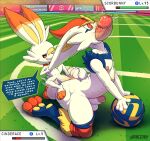 all_the_way_through anthro_on_anthro cinderace nintendo pokemon scorbunny very_long_penis voidlesky