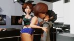 1boy 1girl 2_girls 3d age_difference aunt big_breasts big_hero_6 breasts brown_hair cass_hamada caught caught_in_the_act curvaceous curvy disney female_focus french_kiss french_kissing gif hazel_eyes helen_parr hiro_hamada huge_ass huge_breasts kissing large_ass legs light-skinned_female light_skin lower_body marvel mature_female milf pixar short_hair size_difference the_incredibles theevilwithinher thick thick_legs thick_thighs thighs upper_body voluptuous