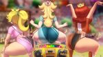  3_girls alluring ass ass_clapping ass_focus ass_jiggle ass_shake attractive big_ass big_butt blonde_hair bouncing_ass bouncing_butt bubble_ass bubble_butt clapping_cheeks clothing crown dancing dat_ass dirty_dancing fat_ass female_only gold_boombox_(prevence) huge_ass insanely_hot jiggling_ass jiggly_ass large_ass mario_(series) mario_strikers motion_blur motion_lines n-kosi n-kosi_(coloring) nintendo orange_hair pawg princess_daisy princess_peach princess_rosalina rear_view royalty seductive sexy sexy_ass sexy_body sexy_dancing sexy_twerking shaking shaking_ass shaking_butt shirt shorts smelly_ass sports_uniform sportswear squatting super_sexy thick_ass thick_thighs twerking voluptuous wide_hips 