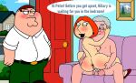  bill_clinton breasts cheating_wife dialogue edit family_guy lois_griffin nude peter_griffin puffy_pussy red_anus sideboob uso_(artist) 