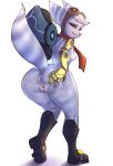 1girl anus artist_request ass ass_grab blue_eyes nipples nude playstation pussy ratchet_and_clank ratchet_and_clank_:_rift_apart rift_apart_lombax rivet_(ratchet_and_clank) scarf sony sony_corporation sony_interactive_entertainment spread_ass