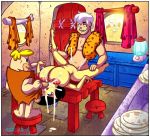 bamm-bamm_rubble barney_rubble betty_rubble cum cum_inside father father_and_son impregnate impregnation mother mother_and_son penis pussy sex son the_flintstones