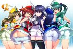  &gt;:( 5_girls 5girls akanbe akane_isshiki angry aoi_futaba_(vividred_operation) aqua_hair arched_back arm arms arms_crossed art ass bare_legs bent_over bike_shorts black_hair black_legwear black_thighhighs blue_eyes blue_hair blush brown_hair buruma butt_crack commentary_request crossed_arms d:&lt; dress female friends futaba_aoi_(vividred_operation) gloves green_eyes green_hair hair_between_eyes hair_ornament hair_ribbon hairband hairclip hand_on_hip hat hat_feather high_res highres himawari_shinomiya isshiki_akane kuroki_rei leaning leaning_forward legs lineup long_hair long_sleeves looking_at_viewer looking_back michairu mooning multiple_girls open_mouth orange_eyes otter palette_suit ponytail purple_eyes purple_hair red_eyes red_hair redhead rei_kuroki ribbon saegusa_wakaba school_uniform scrunchie serafuku serious shinomiya_himawari shiny shiny_hair shiny_skin short_hair short_pull short_shorts short_twintails shorts shorts_pull skirt skirt_lift sleeveless sleeveless_dress standing taunt taunting thighhighs tongue tongue_out twintails uniform uso-kun vividred_operation wakaba_saegusa weasel yellow_eyes 