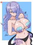  1girl 1girl 1girl alluring alternate_costume big_breasts bikini camilla_(fire_emblem) corrin_(fire_emblem)_(female)_(cosplay) cosplay female_only fire_emblem fire_emblem_cipher fire_emblem_fates nintendo raydango shell_bikini swimsuit 