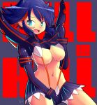  1girl belly breasts kill_la_kill matoi_ryuuko midriff navel rizkitsuneki rizkitsuneki_(artist) 