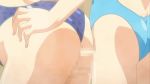 2girls asakura_mao ass close-up doggy_position female female_only from_behind futa_on_female futabu futanari gif hand_on_ass hentai huge_penis niimura_akane penis swimsuit vaginal